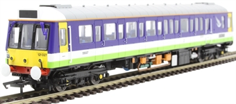 Class 121 single car DMU 'Bubblecar' 121027 "Bletchley TMD" in Silverlink purple and green