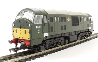 Class 22 D6311 in BR green with small yellow panels headcode boxes