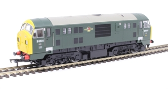 Class 22 D6331 in BR green with full yellow ends and headcode boxes