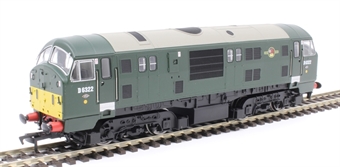 Class 22 D6322 in BR green with small yellow panels and disc headcodes - Digital fitted