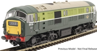 Class 29 D6132 in BR two tone green with small yellow panels