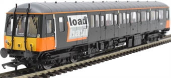 Class 122 single car DMU 'Bubblecar' 55012 in LoadHaul black and orange - Digital fitted