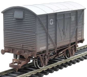 12-ton ventilated van in GWR grey - 123520 - weathered