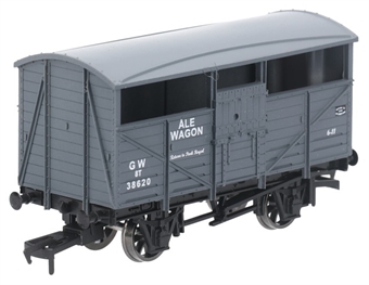 4-wheel cattle wagon in GWR grey - 38620