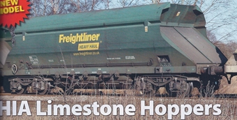 HIA aggregate limestone hopper in Freightliner green livery - 369008 
