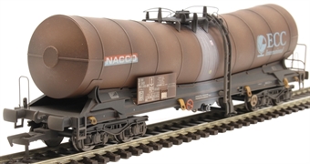 ICA 'Silver Bullet' bogie tank wagon in NACCO/ECC livery - 3387 789 8 066 8 - weathered