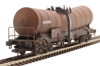 ICA 'Silver Bullet' bogie tank wagon in NACCO livery -37807898041-4 - weathered