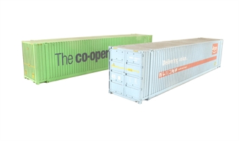 45ft Hi-Cube containers "Argos & Co-Op" - weathered - pack of 2