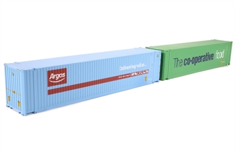 45ft Hi-Cube containers "Argos & Co-Op" - pack of 2