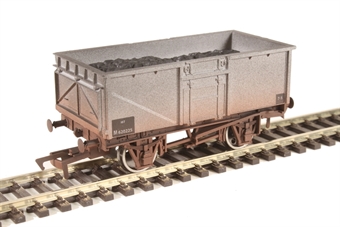 16-ton steel mineral wagon in BR grey - M620225 - weathered