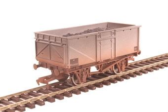 16-ton steel mineral wagon in BR grey - M620230 - weathered