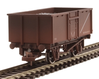 16-ton steel mineral wagon in BR bauxite - M620650 - weathered