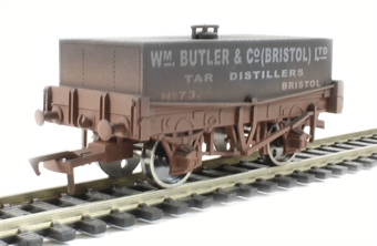 4-wheel rectangular tank wagon "Butler & Co." - 73 - weathered