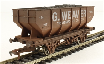 21-ton mineral hopper "G Weaver" - 154 - weathered