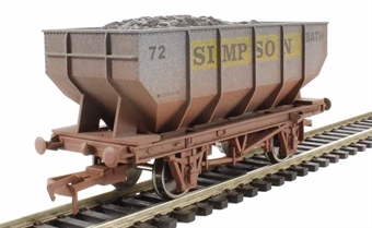 21-ton mineral hopper "Simpson" - 72  - weathered