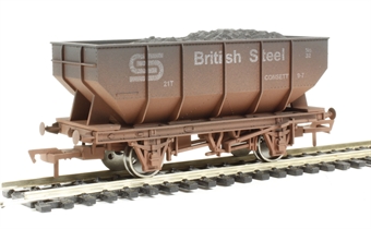 21-ton mineral hopper "British Steel" - 32 - weathered