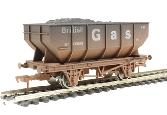 21-ton mineral hopper "British Gas" - 147 - weathered