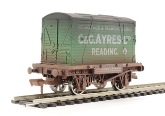Conflat wagon and container "C & G Ayres" - 39024 - weathered