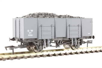 20-ton steel mineral wagon in GWR grey - 33264