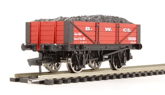 4-plank open wagon "B. W. Co." with coal load - 1100