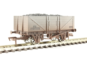 5-plank open wagon in BR grey - M318256 - weathered