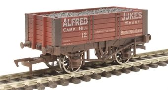 5-plank open wagon with 9ft wheelbase "Alfred Jukes, Birmingham" - 12 - weathered