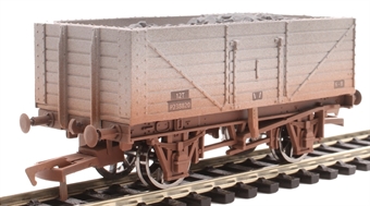 7-plank open wagon in BR grey - 238820 - weathered