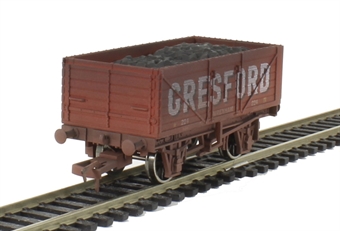 7-plank open wagon "Gresford, Wrexham" - 224 - weathered