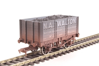 7-plank open wagon with 9ft wheelbase "N.A Walton, Walsall" - 3 - weathered