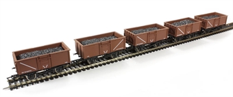 16-ton steel mineral wagon in BR bauxite - pack of 5