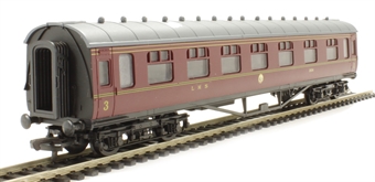 RTR 60ft Stanier corridor composite in LMS lined maroon 3934