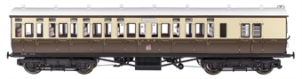 GWR 'Toplight' mainline city brake third in GWR chocolate and cream with twin cities crest  - 3752 (Set 3)