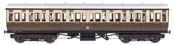 GWR 'Toplight' mainline city third in GWR chocolate and cream with shirtbutton emblem  - 3907 (Set 4)