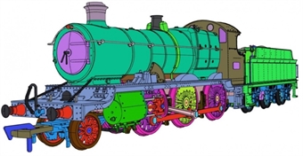 Class 43xx 2-6-0 5320 in GWR green with G W R lettering - Digital fitted