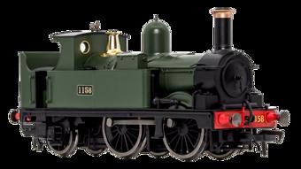 GWR 517 Class 0-4-2 1158 G.W. Green Steam Locomotive - DCC Sound