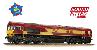 Class 66/0 66015 EWS Diesel Locomotive - Deluxe DCC Sound