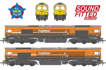 Class 66/5 66501 Freightliner 60 1965-2025 Freightliner Orange Diesel Locomotive - Deluxe DCC Sound