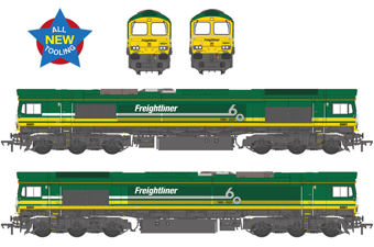 Class 66/6 66601 Freightliner 60 1965-2025 Freightliner Green Diesel Locomotive