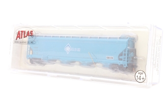 4-bay ACF 5701 covered hopper of the Archer Daniels Midland - blue & white & black 80165