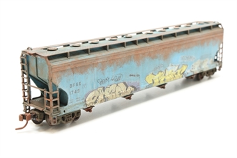4-bay ACF 5701 covered hopper of BF Goodrich - blue with black lettering 1749