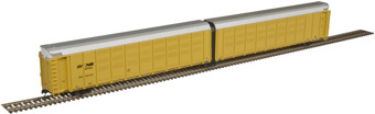 Enclosed articulated Autorack of the Norfolk Southern - yellow 110237