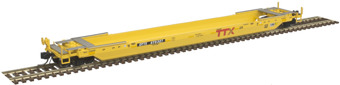 53' well container car of the TTX Company - yellow 470302