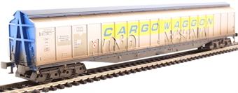 Cargowaggon bogie ferry van in silver and blue - 2797 597 - weathered with graffiti