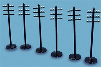 Pack of six telegraph poles