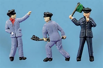 Locomotive crew and guard - pack of Three