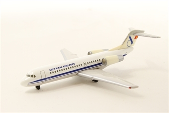 Fokker F-28-0070 Vietnam Airlines VN-A502 1990s colours with Numbered Boxes Yesterday Series with Scaled Gear