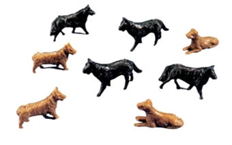 Dogs - pack of 8