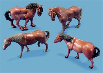 Horses and ponies - pack of four