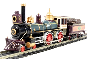 American 4-4-0 steam loco & tender in Union Pacific livery