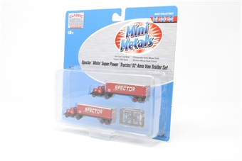 White tractor-trailer Spector - pack of two